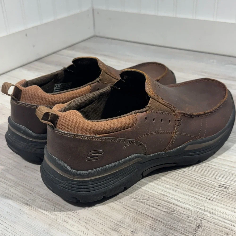 Skechers‎ 66146 Relaxed Fit Expended Seveno Leather Slip On Shoes Men Size US 9